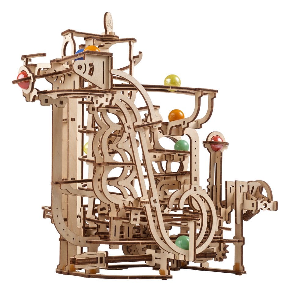 Ugears 3D Wooden Puzzle Marble Run Spiral Hoist
