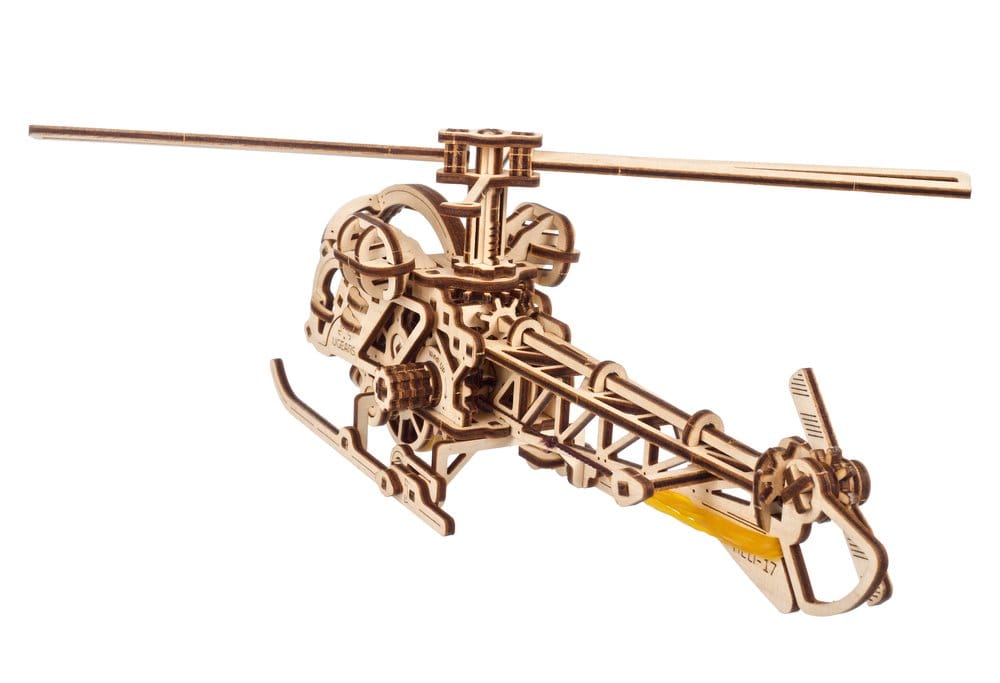 Ugears 3D Wooden Puzzle Mini Helicopter