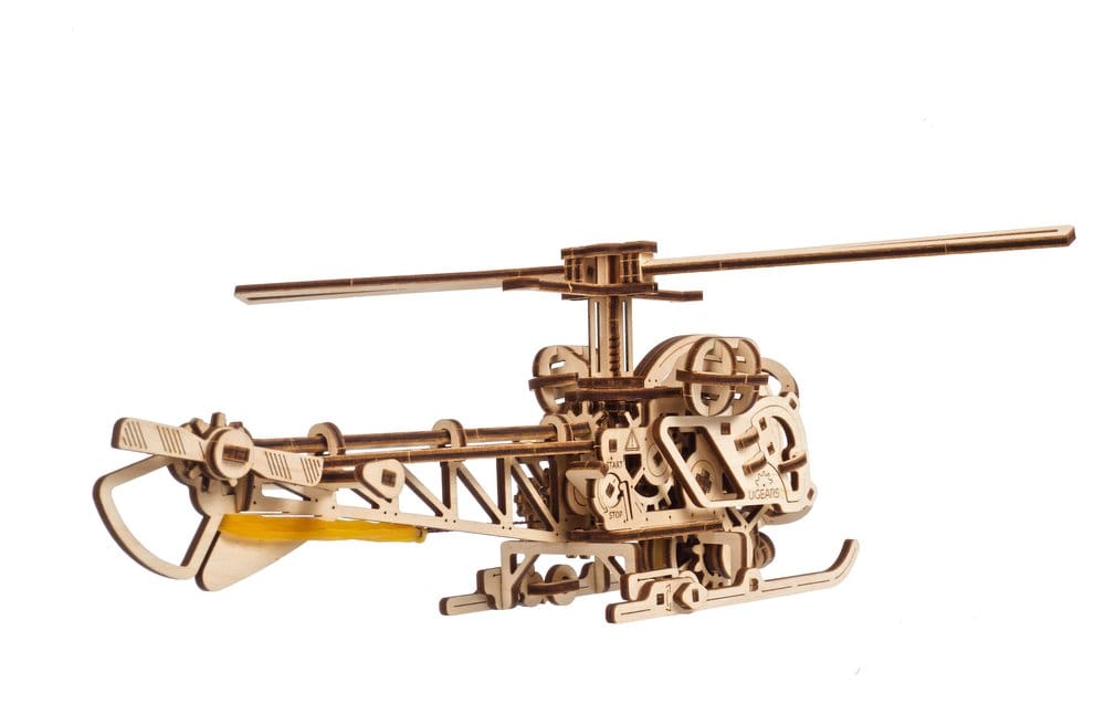 Ugears 3D Wooden Puzzle Mini Helicopter