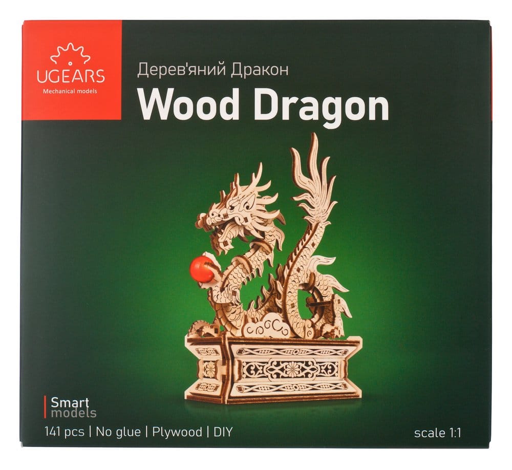 Ugears 3D Wooden Puzzle Wood Dragon