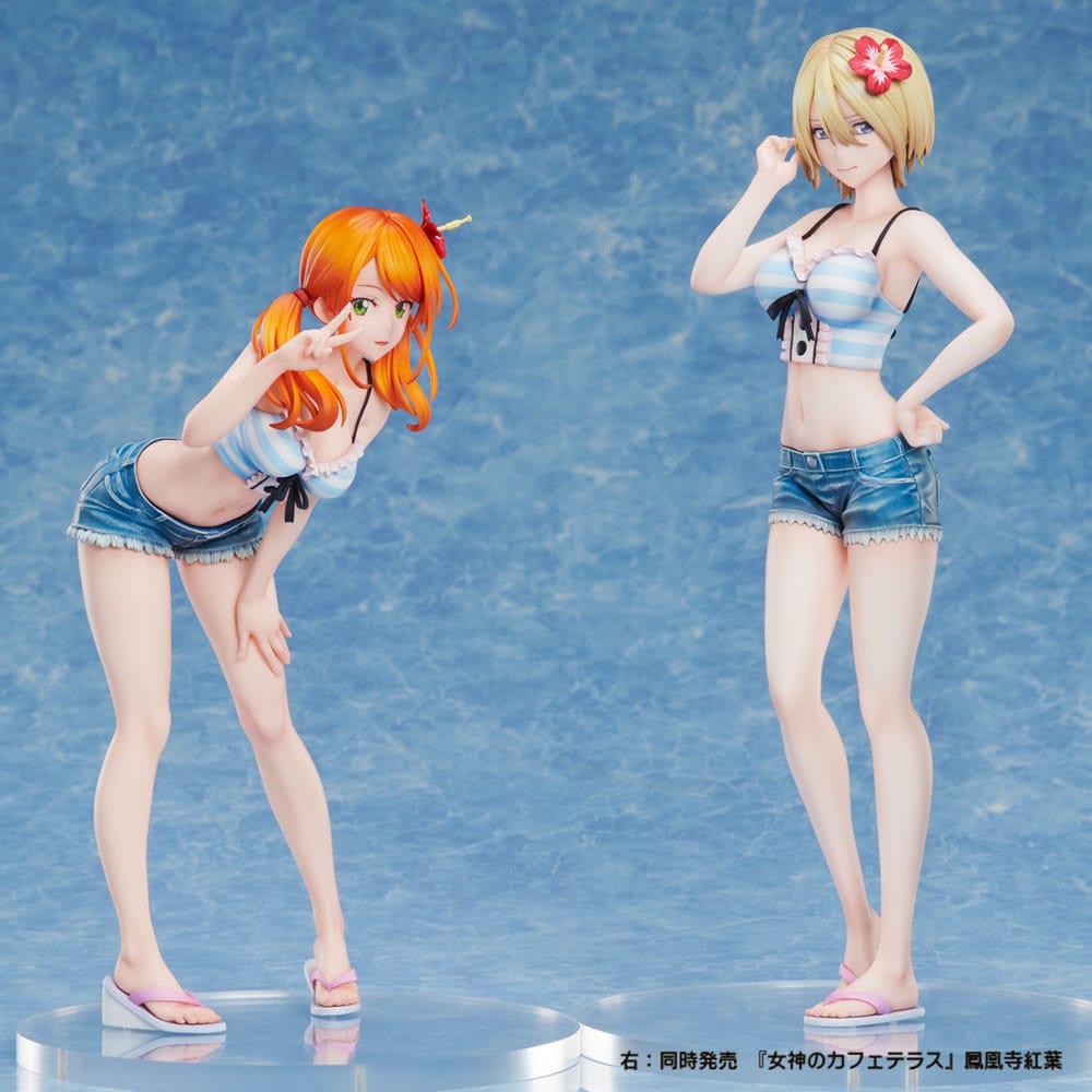 Die Caféterrasse und ihre Göttinnen-Statue PVC Tsukishima Ryusei 21 cm