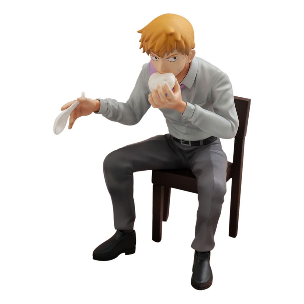 Mob Psycho 100 III x Bunbougu Cafe 2022 PVC Statue Arataka Reigen 14 cm