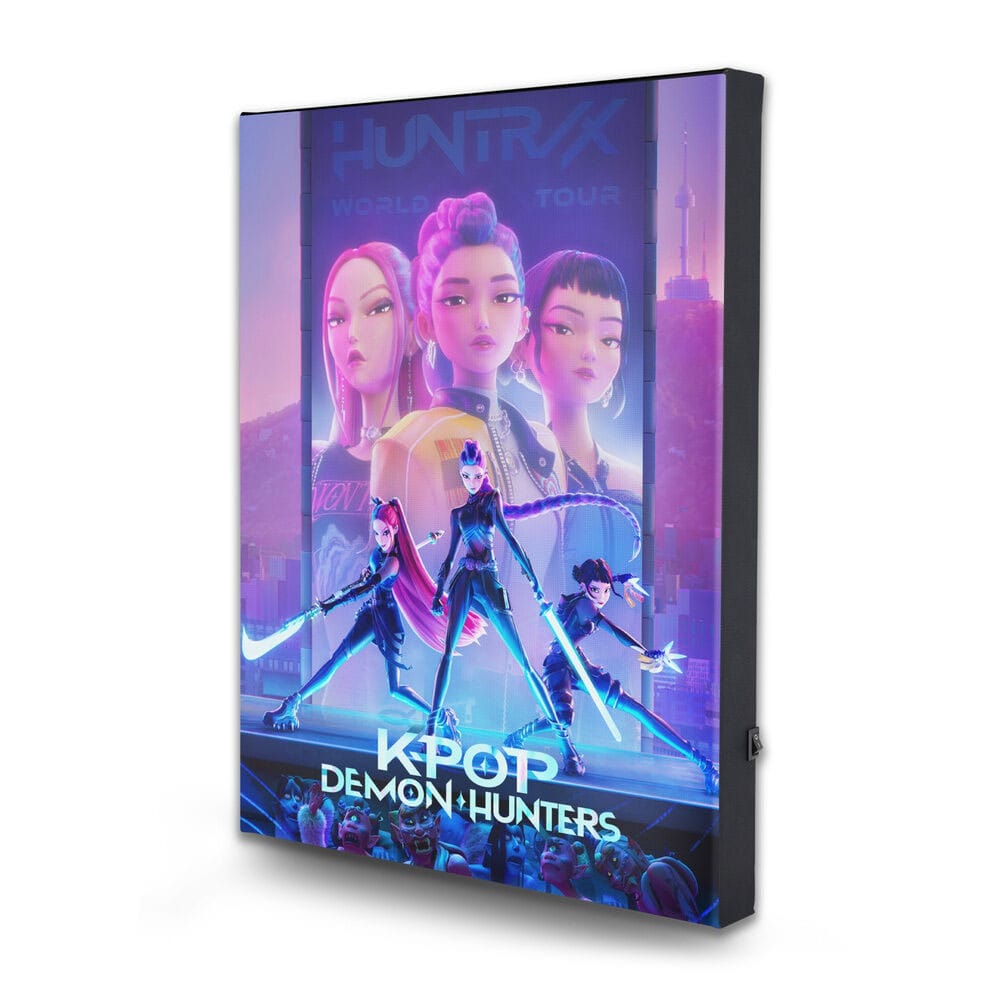 KPop Demon Hunters Canvas Print with light