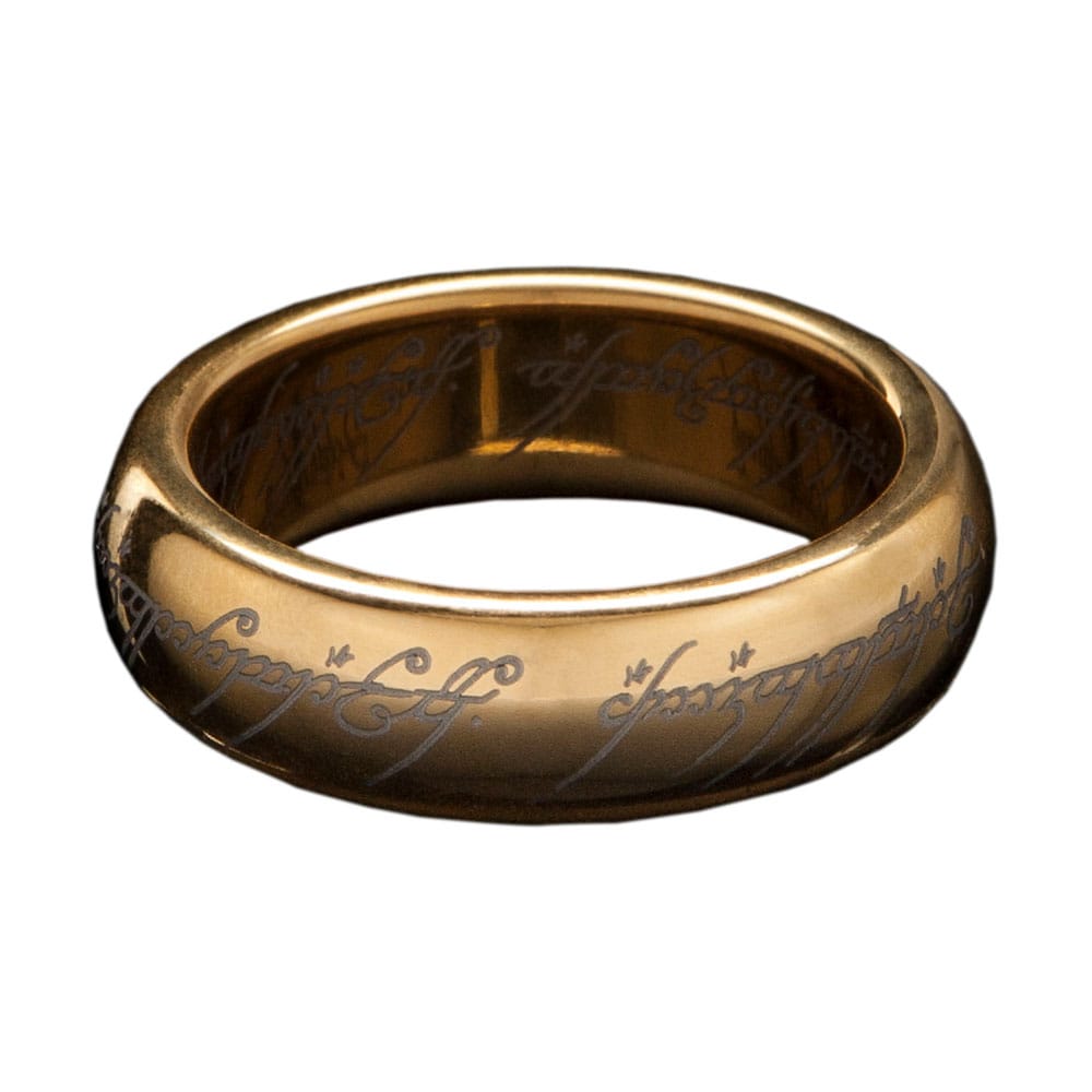 Herr der Ringe Wolframring Der Eine Ring (vergoldet) Größe 7