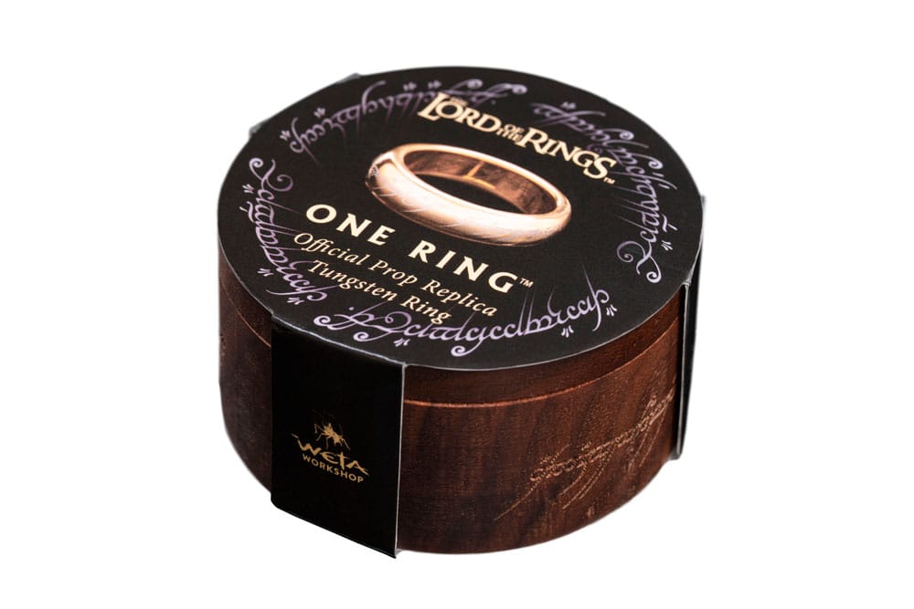 Herr der Ringe Wolframring Der Eine Ring (vergoldet) Größe 12