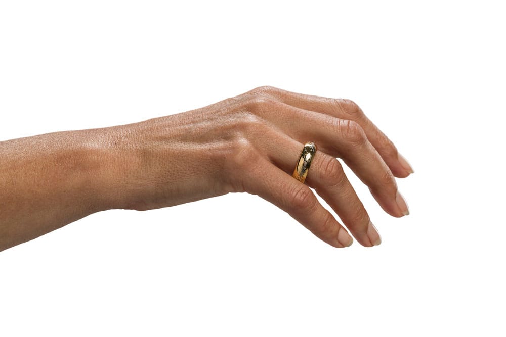 Herr der Ringe Wolframring Der Eine Ring (vergoldet) Größe 12