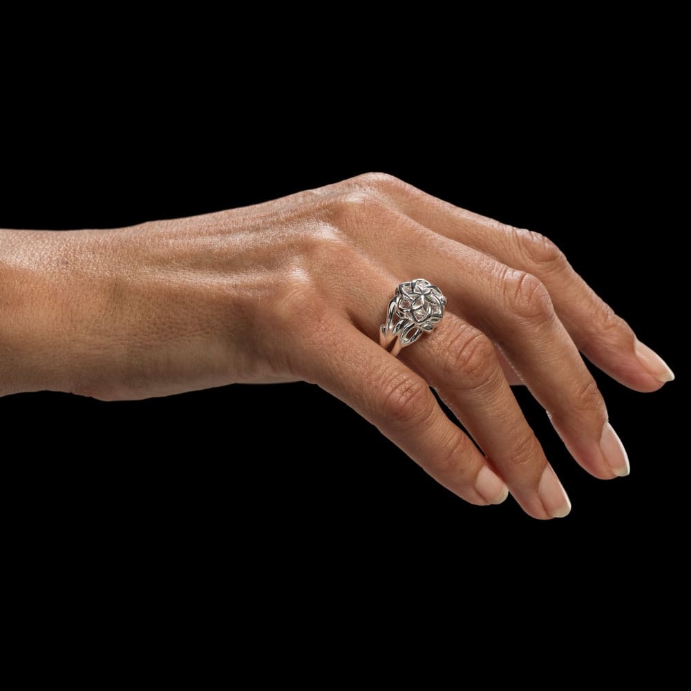 Herr der Ringe Nenya – Der Ring von Galadriel (Sterlingsilber), Größe 9,75