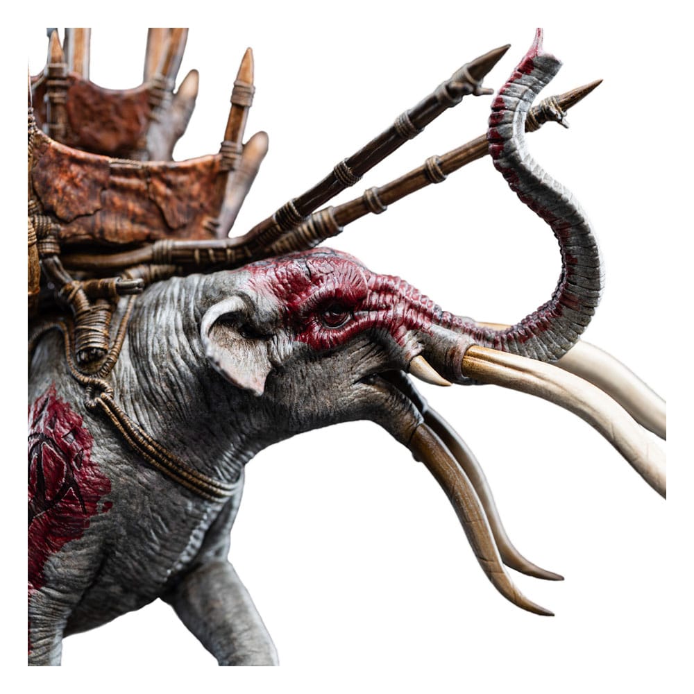 Lord of the Rings Mini Statue Mumak in Battle 17 cm