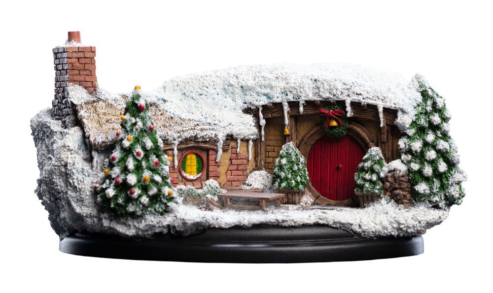 Der Hobbit Eine unerwartete Reise Statue 35 Bagshot Row Christmas Edition 7 cm