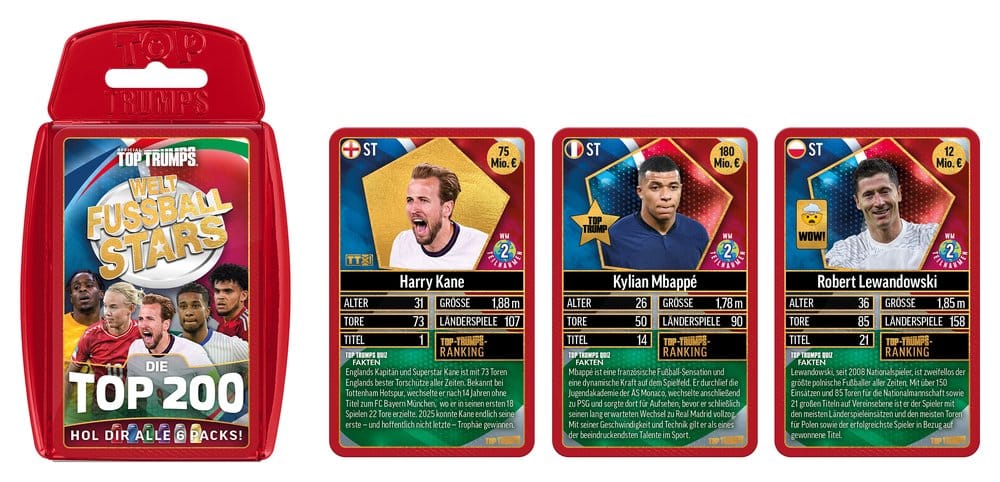 World Football Stars Card Game 200 Starter Pack *German Version*