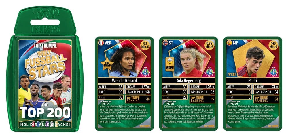 World Football Stars Card Game 200 Pack 3 *German Version*