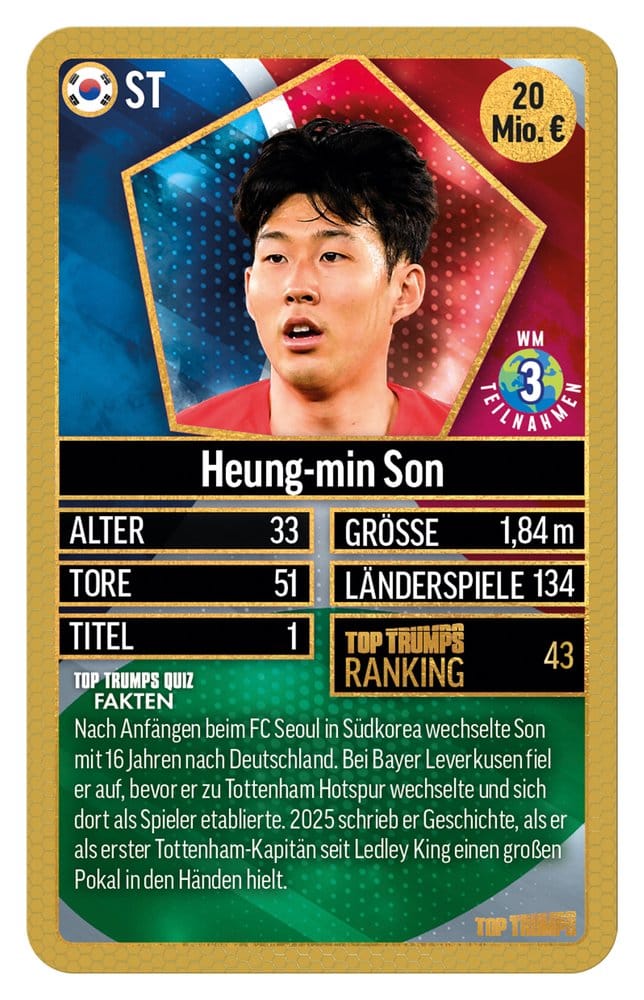 World Football Stars Card Game 200 Pack 6 *German Version*