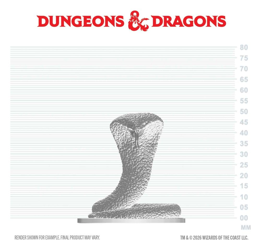 D&D Nolzur's Marvelous Miniatures Mini Figure Polar Serpent 4 cm