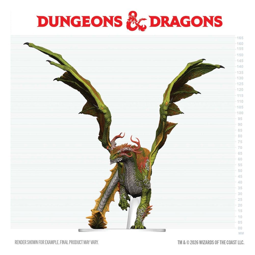 Dungeons & Dragons Icons of the Realms prepainted Miniatures Adult Spirit Dragon 24 cm