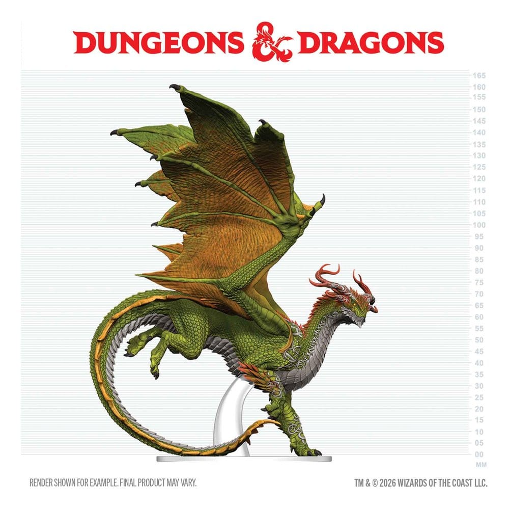 Dungeons & Dragons Icons of the Realms prepainted Miniatures Adult Spirit Dragon 24 cm