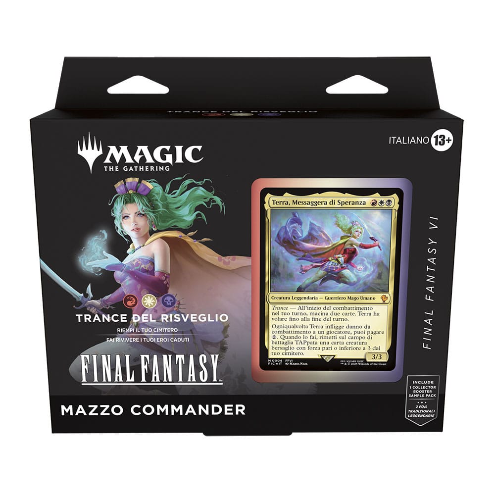 Magic the Gathering Final Fantasy Commander Decks Display (4) Italian