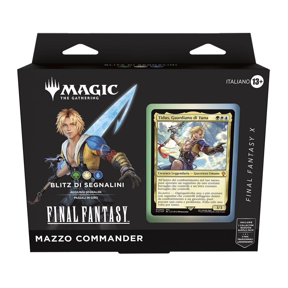 Magic the Gathering Final Fantasy Commander Decks Display (4) Italian