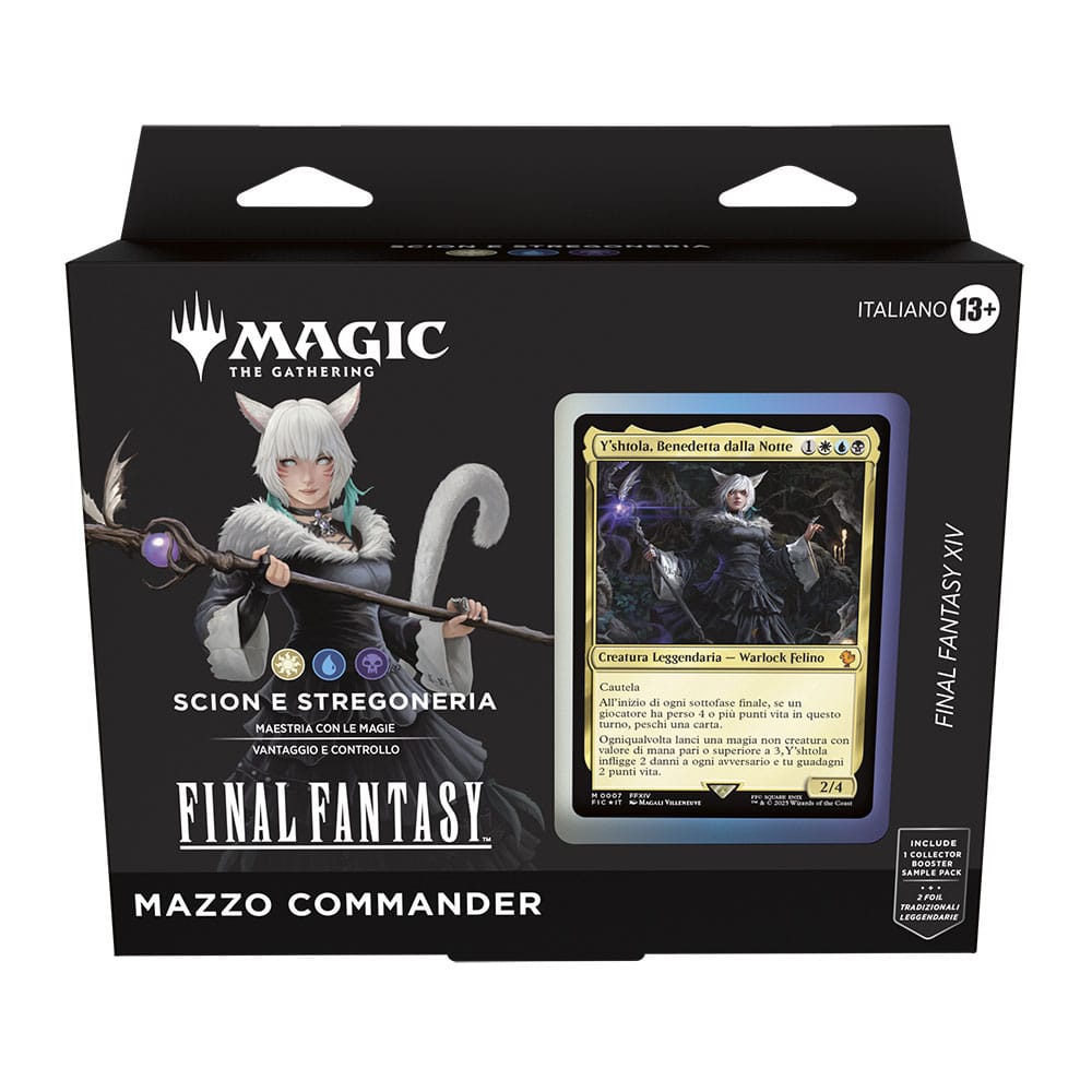 Magic the Gathering Final Fantasy Commander Decks Display (4) Italian