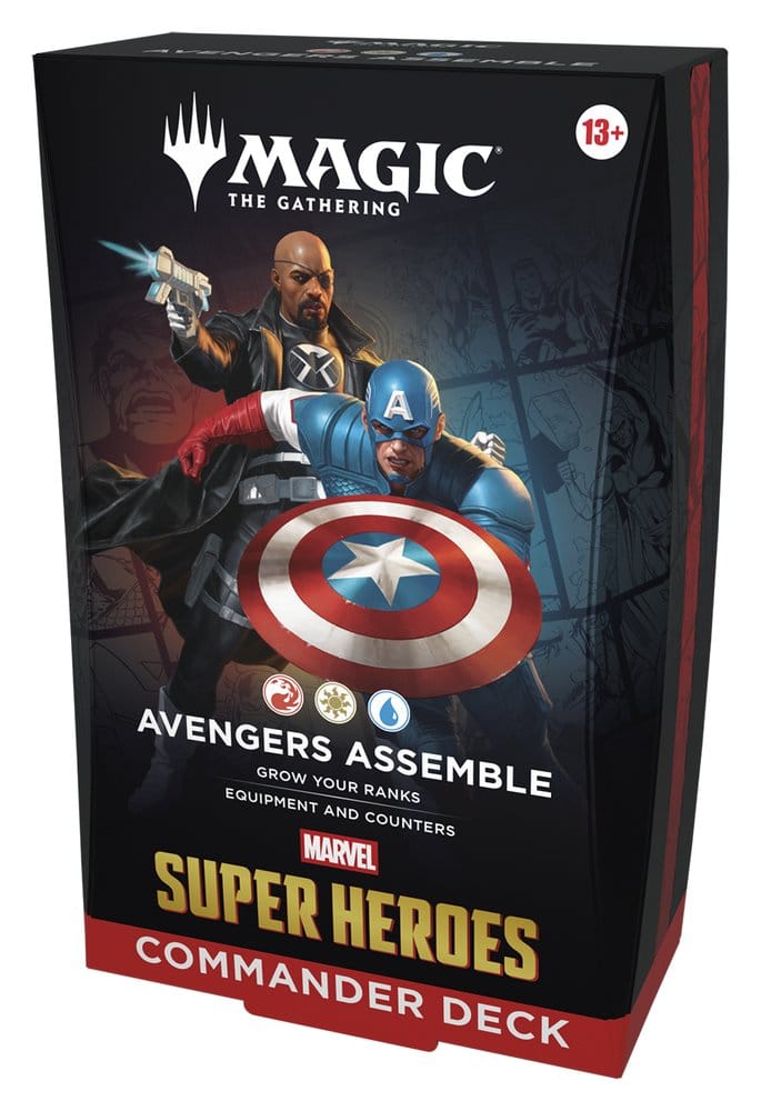 Magic the Gathering Marvel Super Heroes Commander Decks Case (4) English