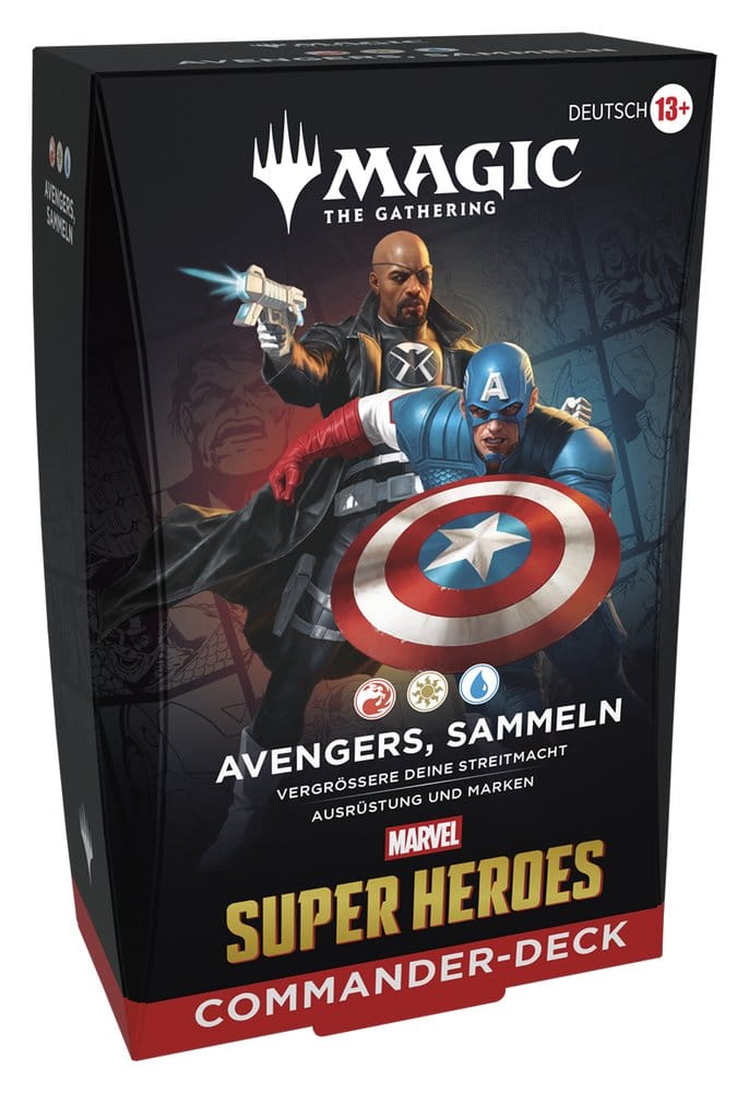 Magic the Gathering Marvel Super Heroes Commander Decks Case (4) German