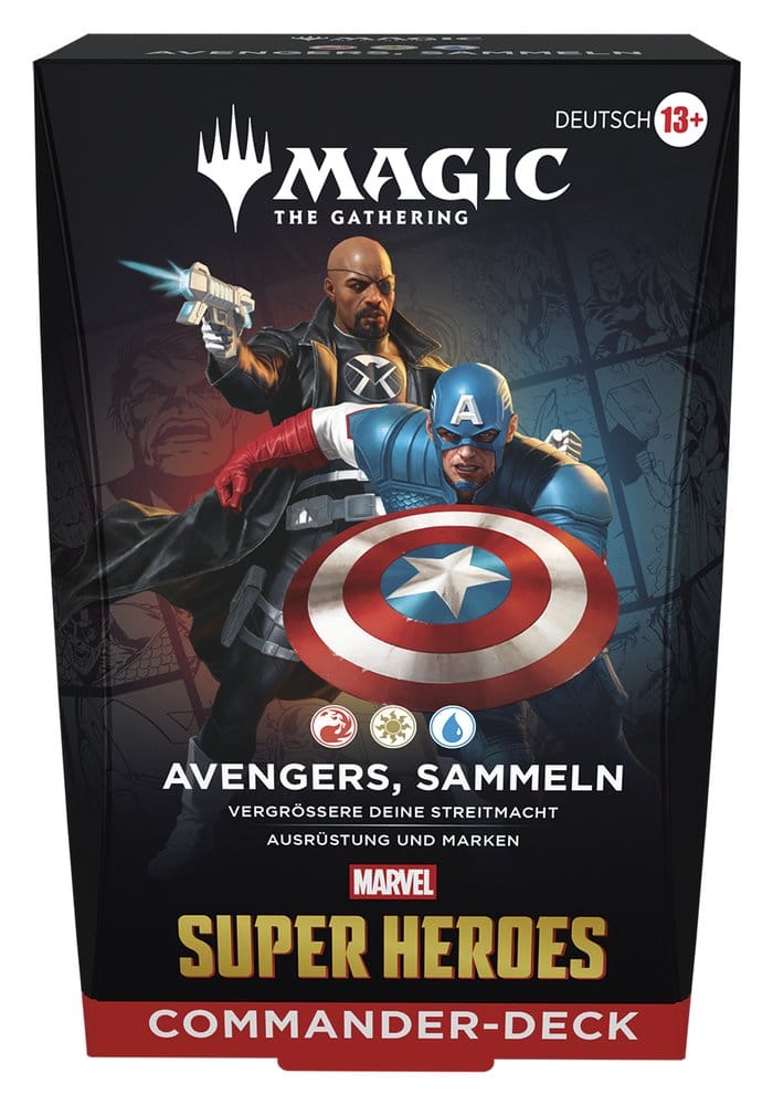 Magic the Gathering Marvel Super Heroes Commander Decks Case (4) German