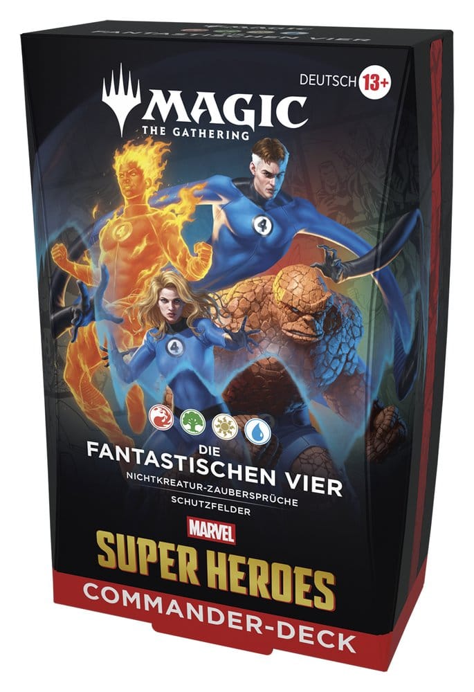 Magic the Gathering Marvel Super Heroes Commander Decks Case (4) German