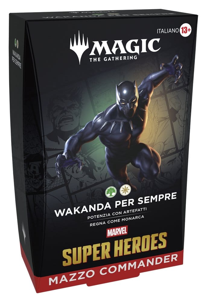 Magic the Gathering Marvel Super Heroes Commander Decks Case (4) Italian