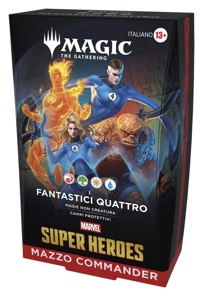 Magic the Gathering Marvel Super Heroes Commander Decks Case (4) Italian