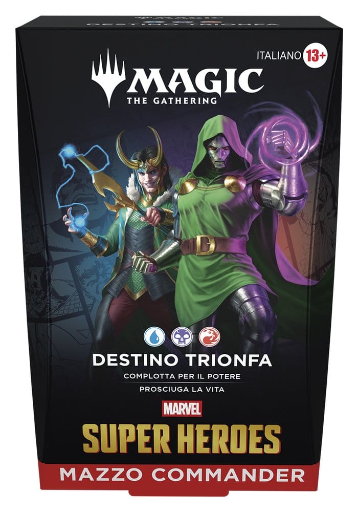 Magic the Gathering Marvel Super Heroes Commander Decks Case (4) Italian