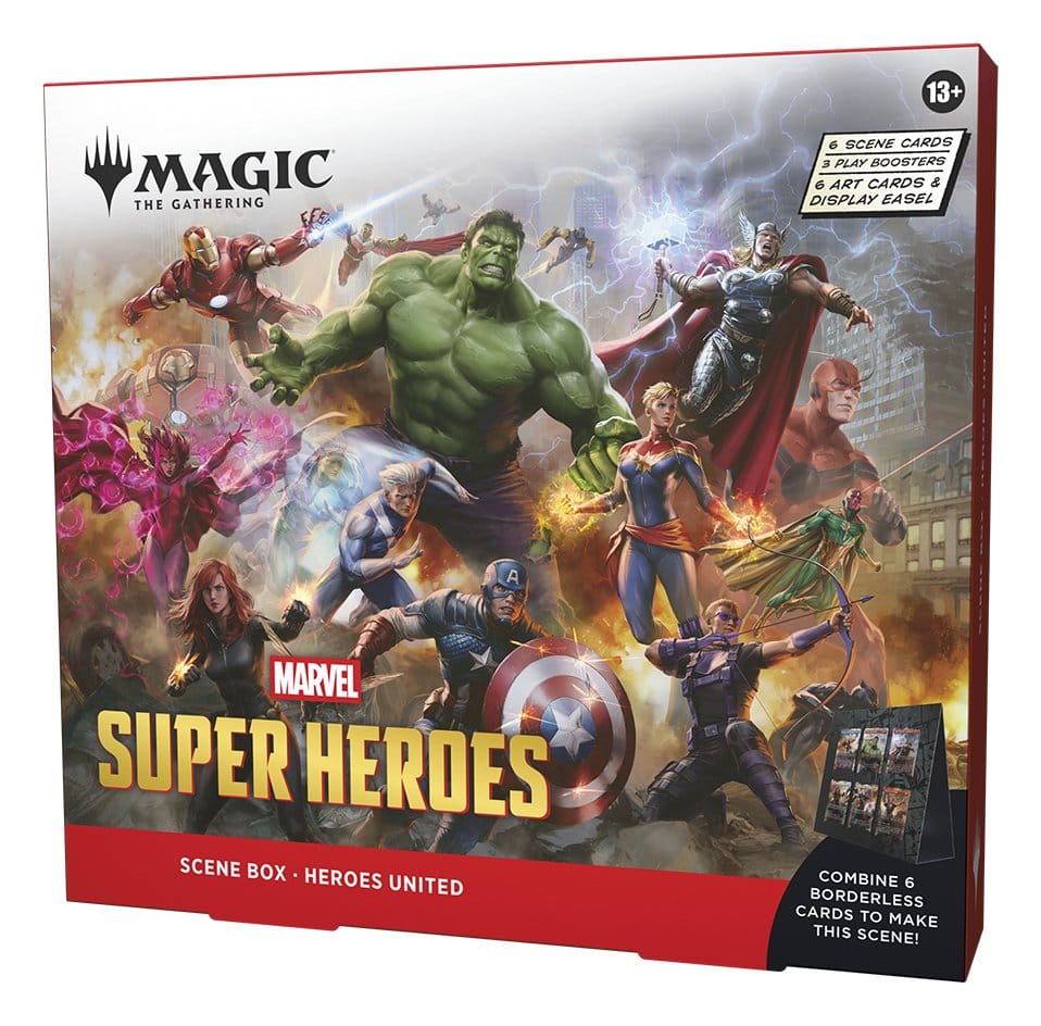 Magic the Gathering Marvel Super Heroes Scene Box Display (4) English