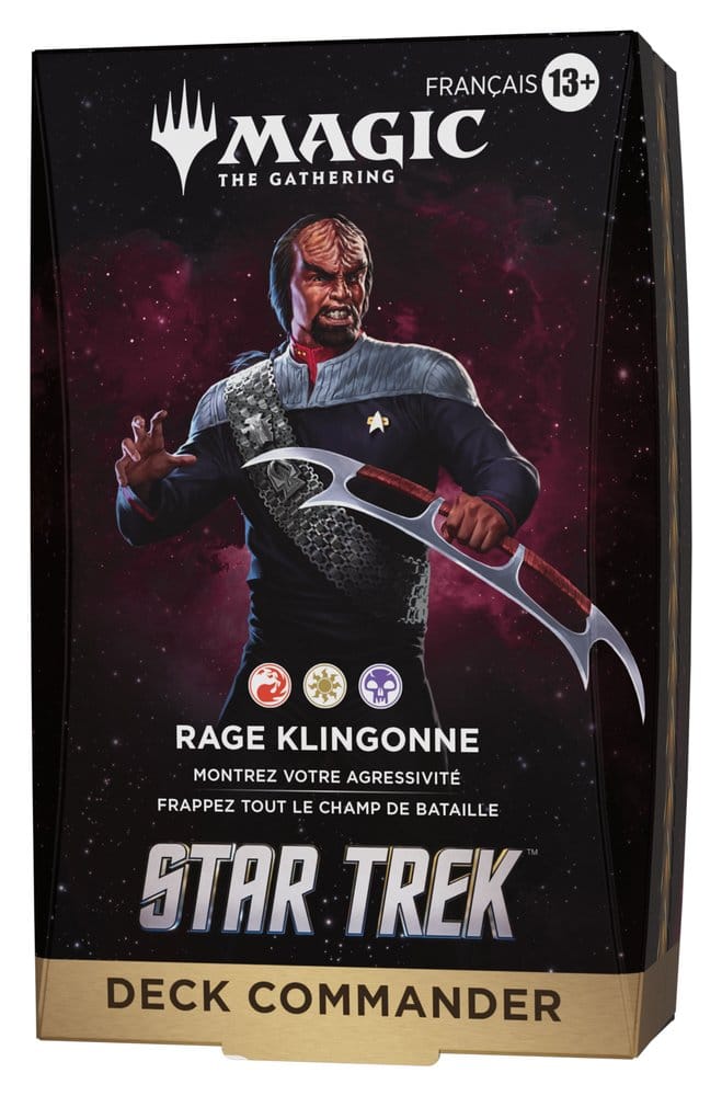 Magic the Gathering Star Trek Commander Decks Case (4) french