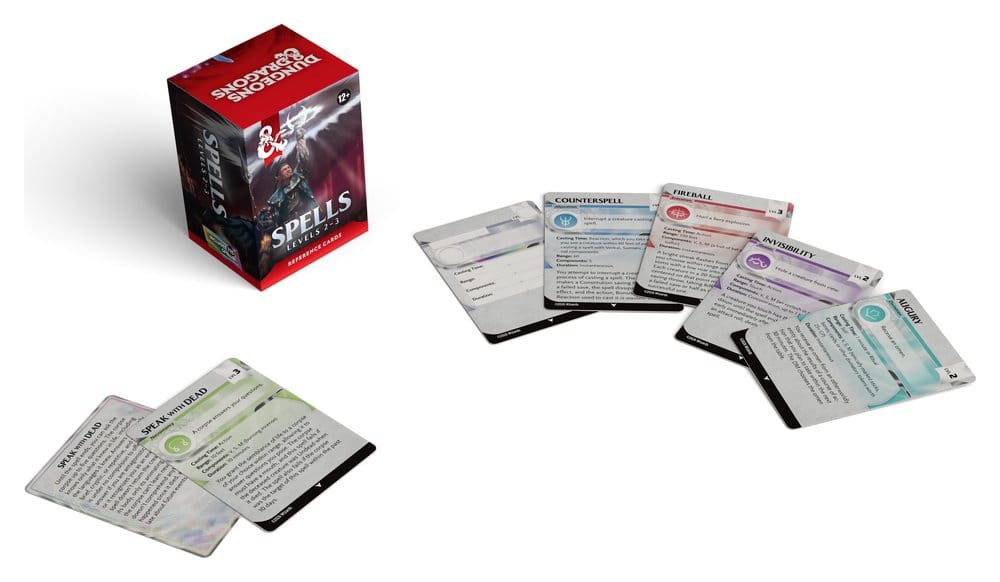 Dungeons & Dragons RPG Reference Cards: Spells (Levels 2-3) *English Version*