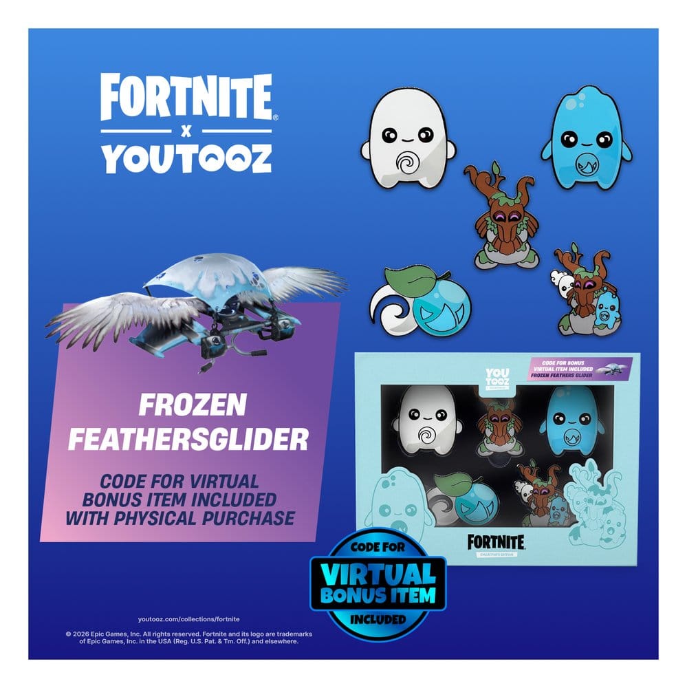 Fortnite Pin Badge 5-Pack Sprite Set 5 cm