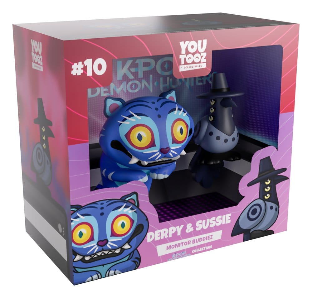 KPop Demon Hunters Vinyl Figures Derpy & Sussie Monitor Buddiez 6-8 cm