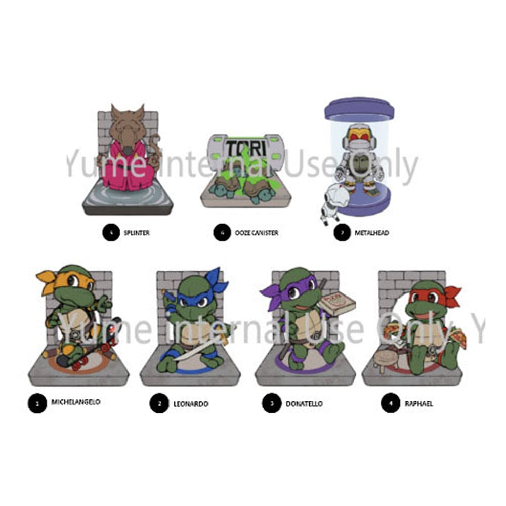 Teenage Mutant Ninja Turtles Hero Box Big Apple Series Mini Figures 8 cm Display (6)