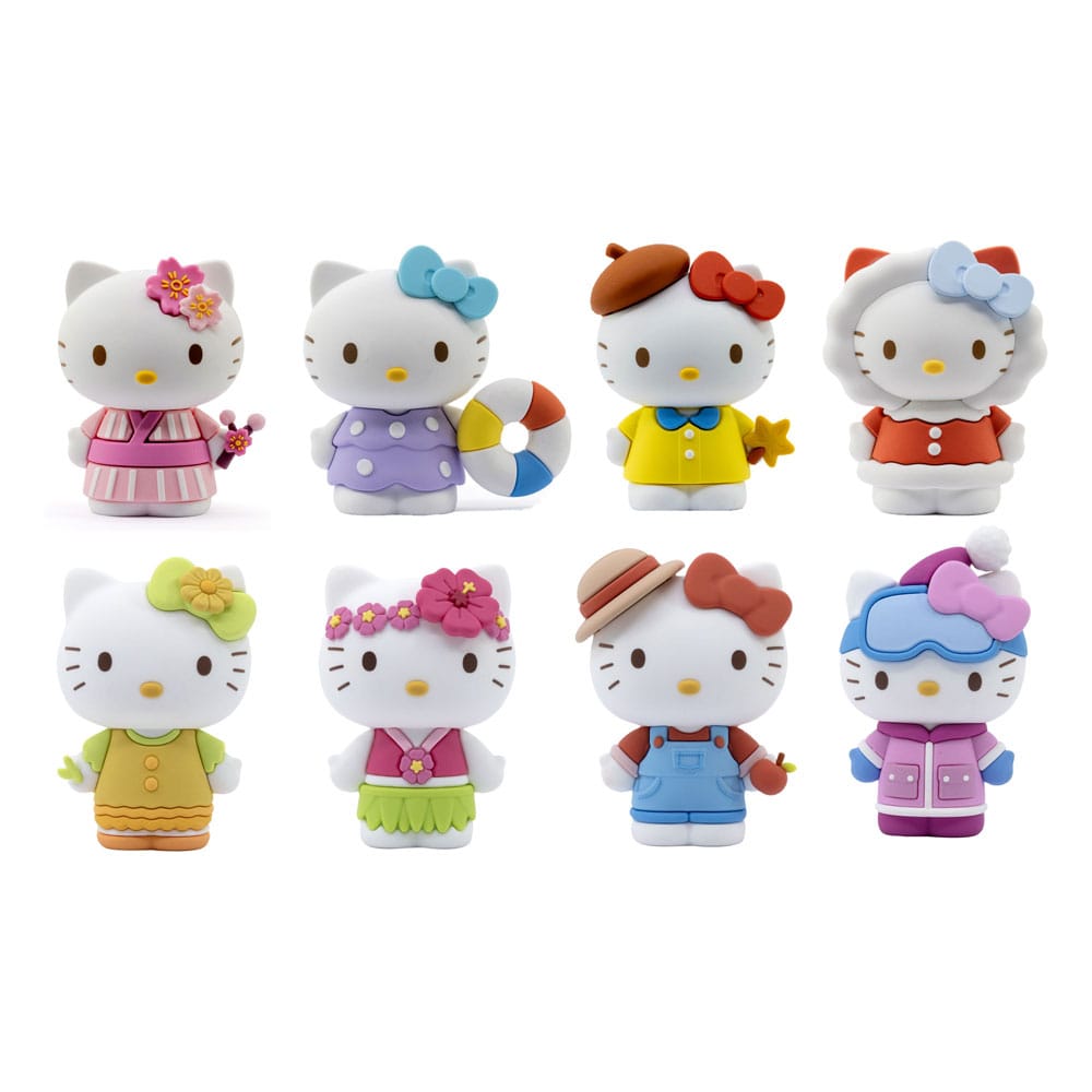 Sanrio Mini-Doll Four Seasons Series Mini Figures Hello Kitty 5 cm Display (12)