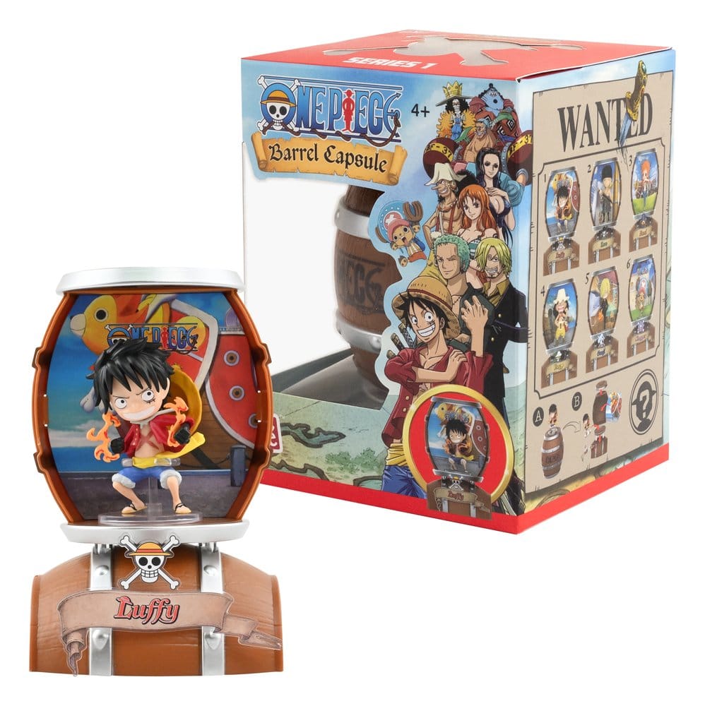 One Piece Barrel Capsule Mini Figures 9 cm Blind Box Display (6)
