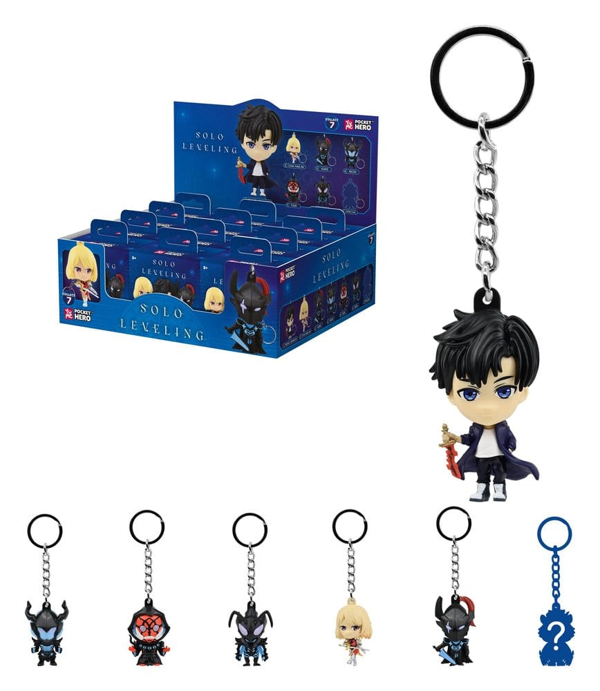 Solo Leveling Pocket Hero Keychain Series 1 Blind Box Display (12)