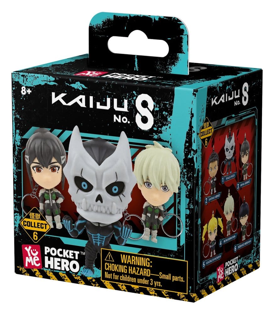 Kaiju No. 8 Pocket Hero Keychain Series 1 Blind Box Display (12)