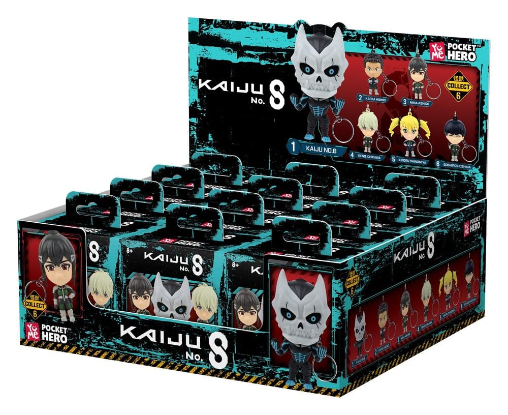 Kaiju No. 8 Pocket Hero Keychain Series 1 Blind Box Display (12)