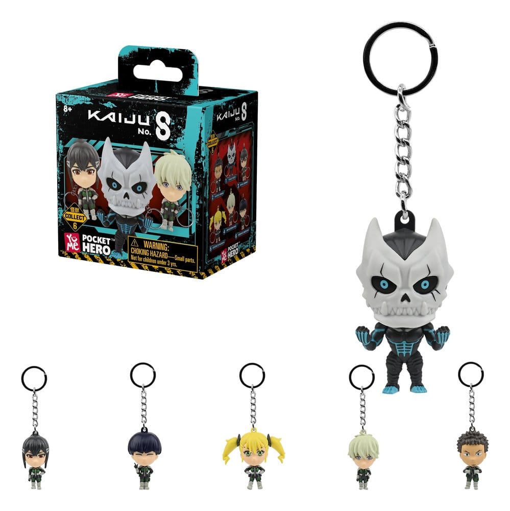 Kaiju No. 8 Pocket Hero Keychain Series 1 Blind Box Display (12)