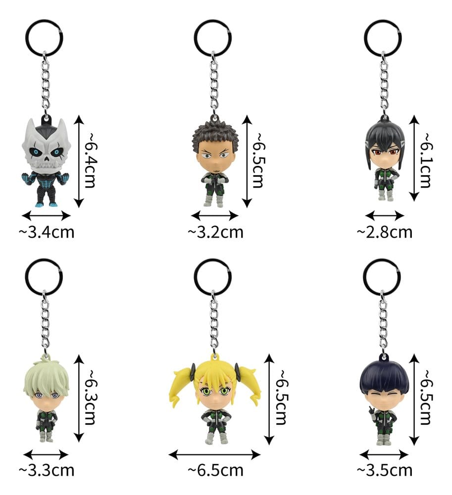 Kaiju No. 8 Pocket Hero Keychain Series 1 Blind Box Display (12)