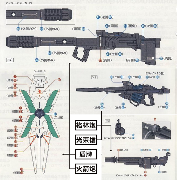 D.L Model Decal - P04 - PG Unicorn Gundam 1/60