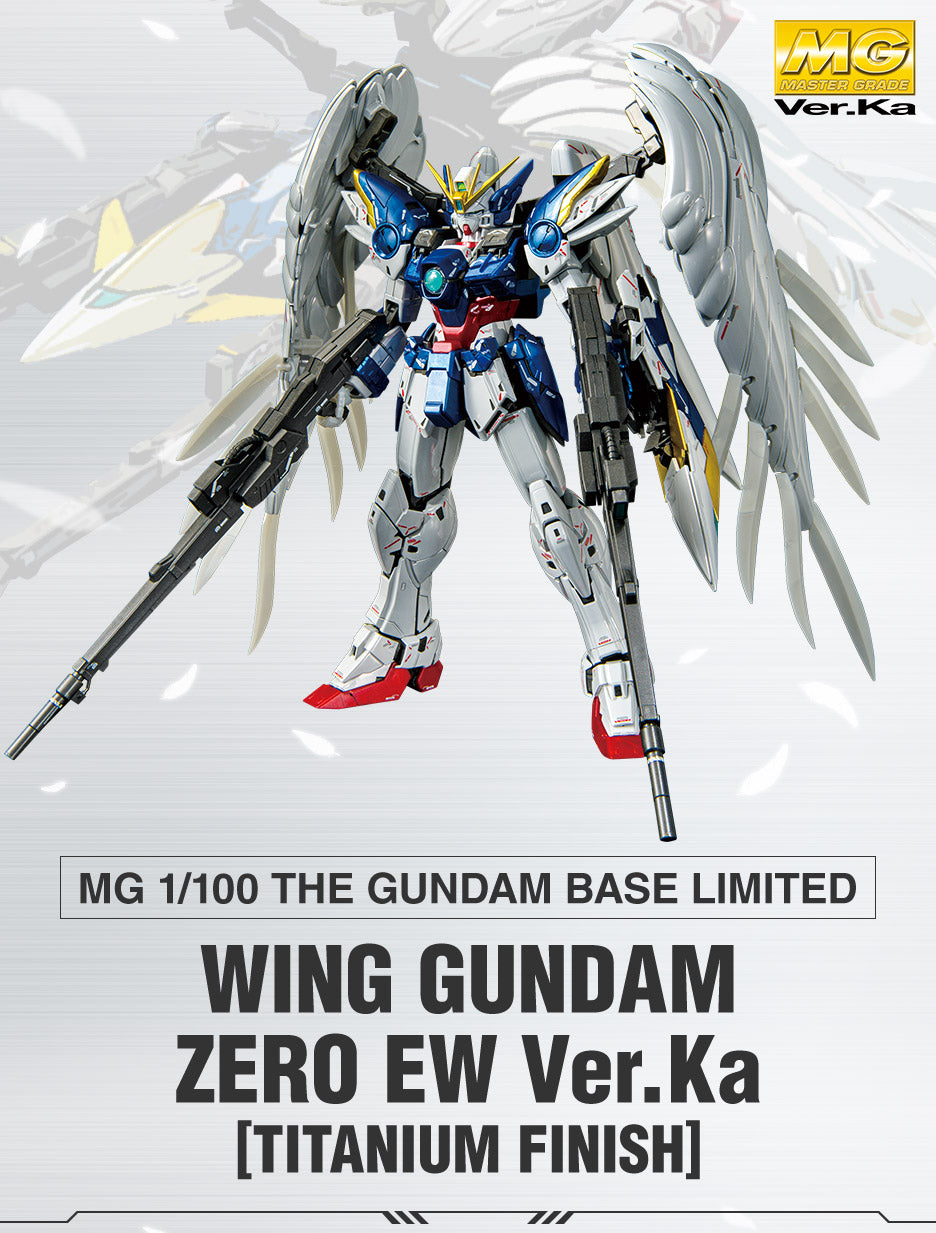 MG 1/100 Gundam Base Limited Wing Gundam Zero EW Ver.Ka [Titanium Fini