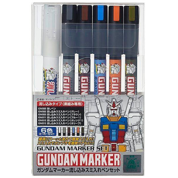 Gundam Marker Set GMS-122 - Pour Type til Panel Lining