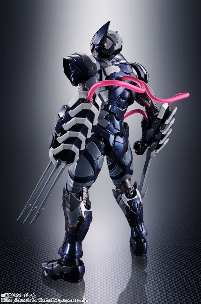 Tech-On Avengers SH Figuarts Actionfigur Venom Symbiote Wolverine 16 cm