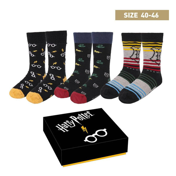 Harry Potter Socks 3-Pack Crests 40-46