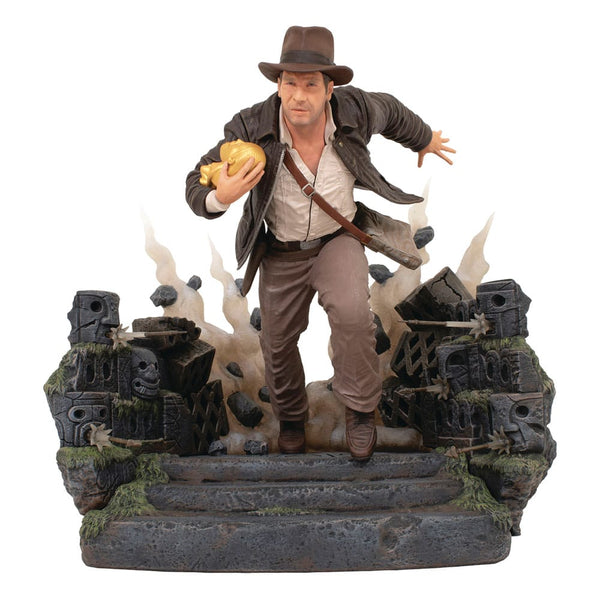 Indiana Jones: Raiders of the Lost Ark Deluxe Gallery PVC Statue Escape with Idol 25 cm