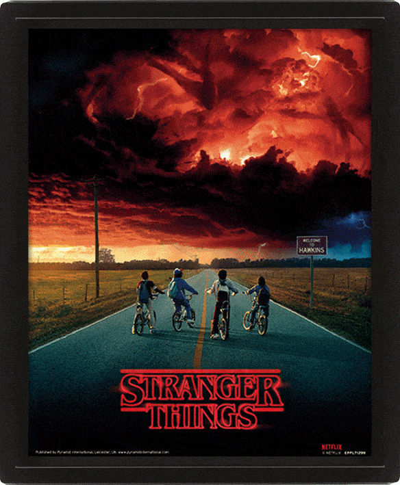 Stranger Things Framed 3D Lenticular Poster Pack Mind Flayer 26 x 20 cm (3)