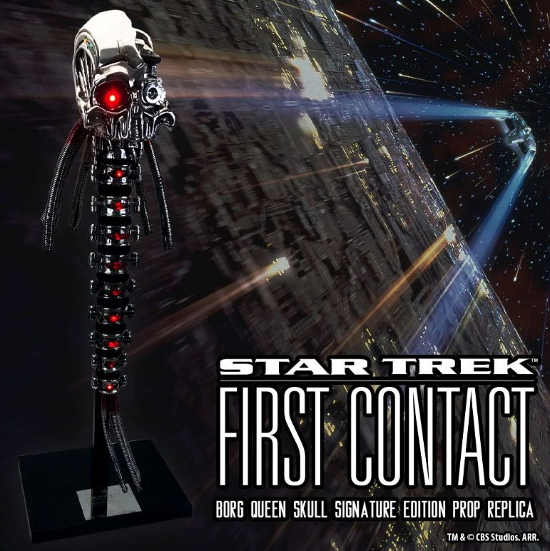 Star Trek: First Contact Replica 1/1 Borg Queen Skull Signature Edition 89 cm